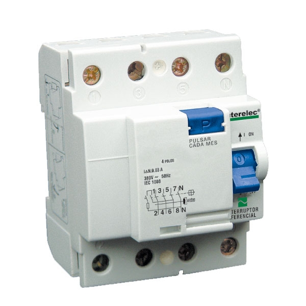 Interruptor diferencial Interelec 4 x 63 amp