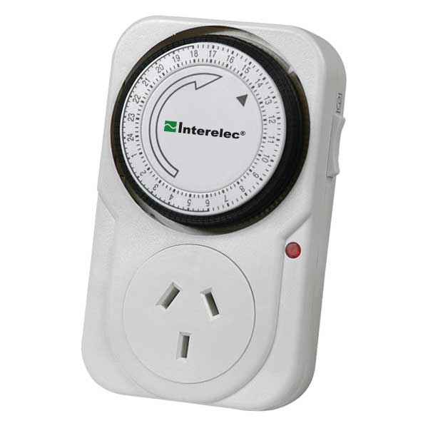 Timer mecanico enchufable- marca Interelec