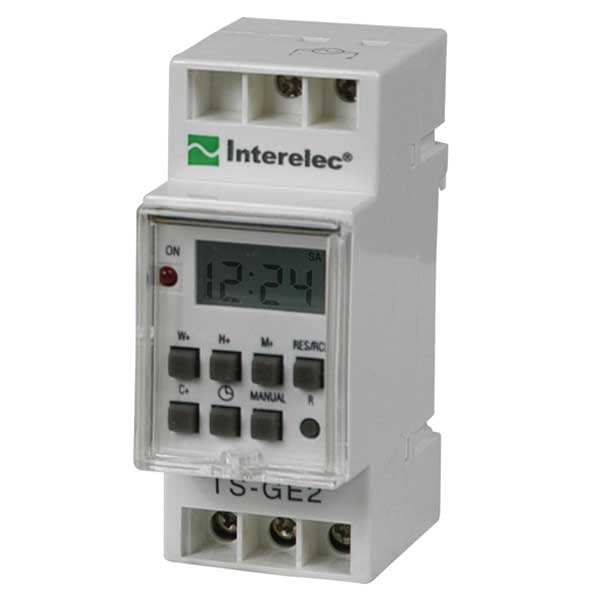 Timer digital para riel din – marca Interelec