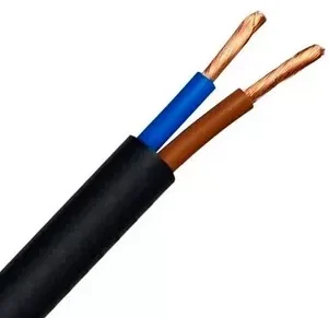 Cable tipo taller color negro 2×1.5mm por metro