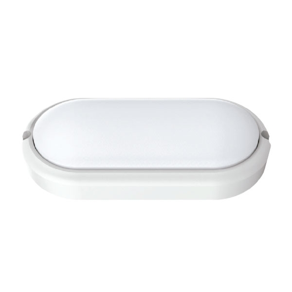 Tortuga de led oval 15 w-  color blanco- luz Blanca – marca Interelec