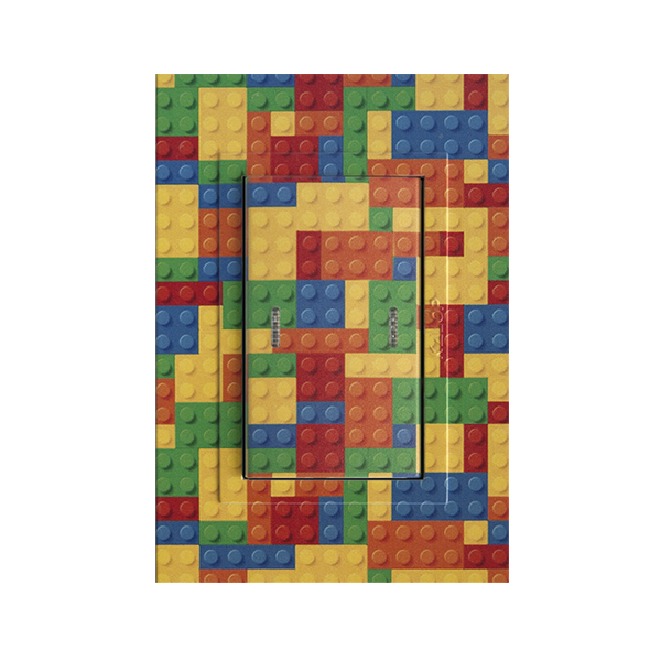 Conjunto interruptor teclon combinación bricks – linea ZEN CONCEPT – marca KALOP