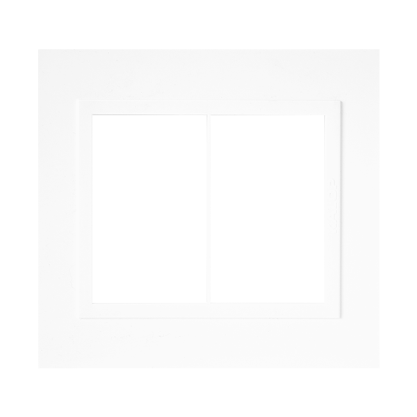Tapa 6 modulos blanco – linea ZEN basic – marca KALOP