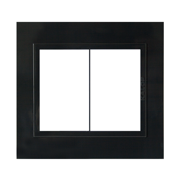 Tapa 6 modulos negro – linea ZEN basic – marca KALOP