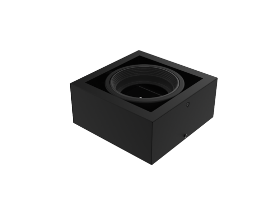 Luminaria aplique exterior con doble movimiento negro texturado -1 luz -AR111-marca SPOTSLINE