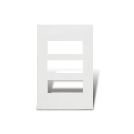 Tapa rectangular 3 modulos Siglo XXI – blanco – marca CAMBRE