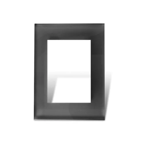 Tapa Bauhaus vidrio negro- marca CAMBRE