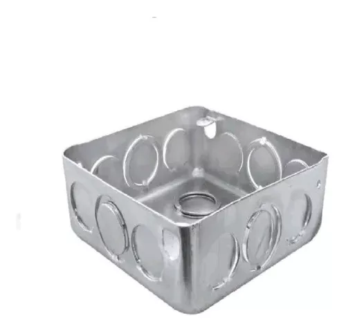 Caja cuadrada de chapa para embutir – 10 x 10 mm