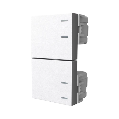 Modulo 1 interruptor + 1  combinación medio teclon  blanco – linea PLATINUM- marca JELUZ