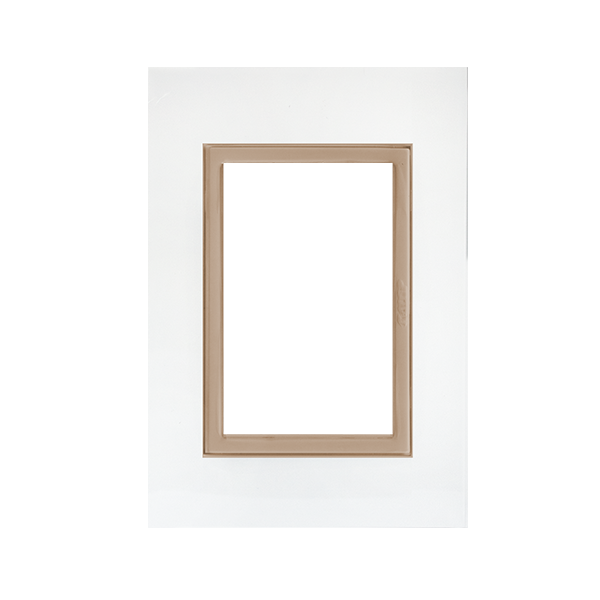 Tapa 3 modulos caramelo – linea ZEN colors – marca KALOP