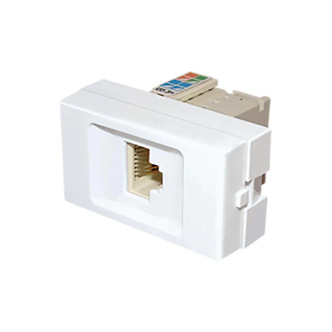 Modulo Toma RJ45 Cat 5 – blanco – marca Jeluz