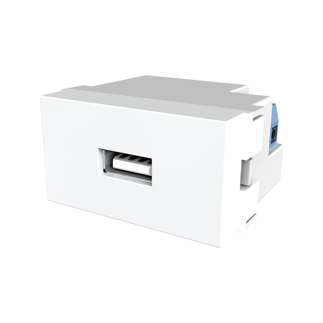 Modulo USB 1 amp – blanco- marca Jeluz