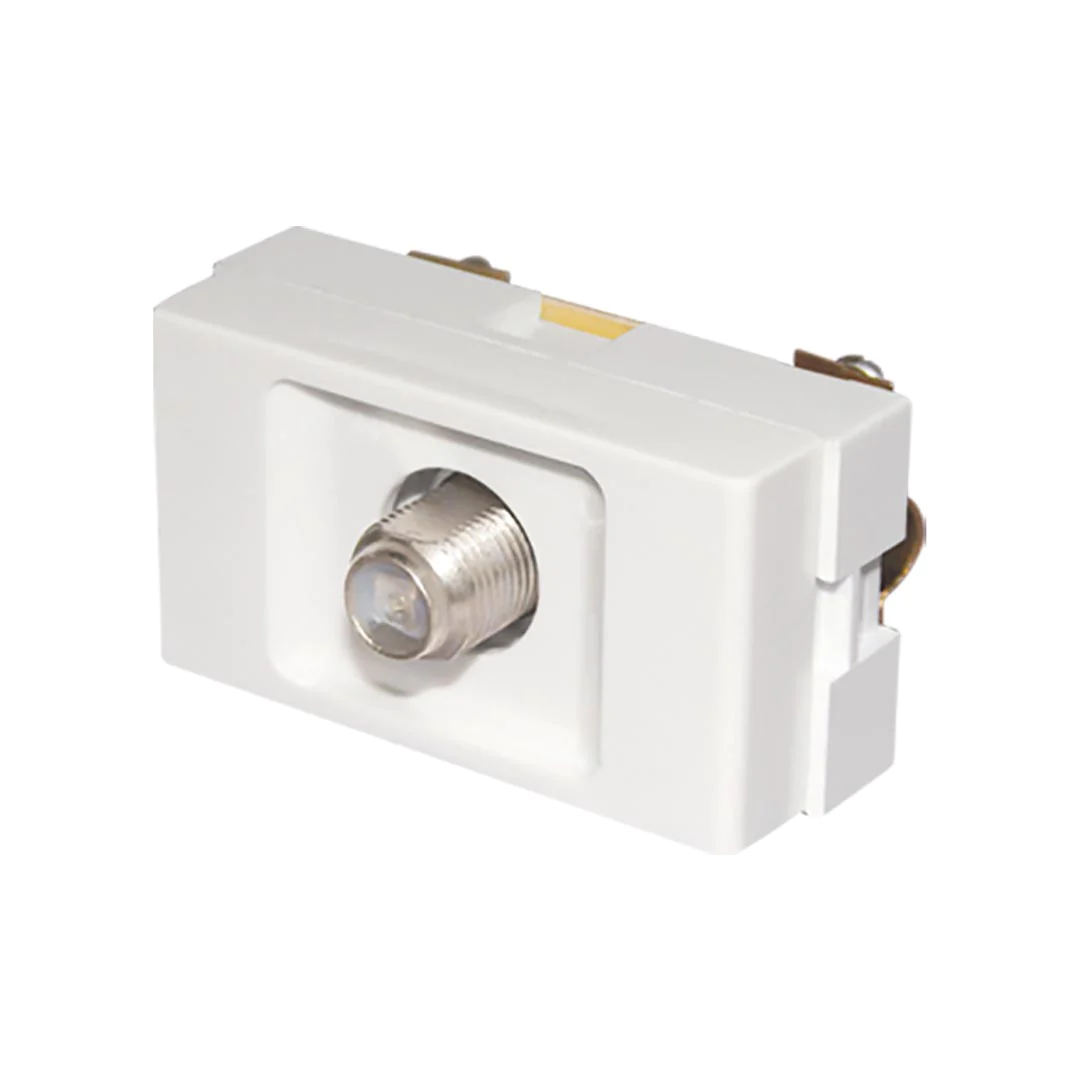 Modulo TV pasante pin fino – blanco- marca Jeluz