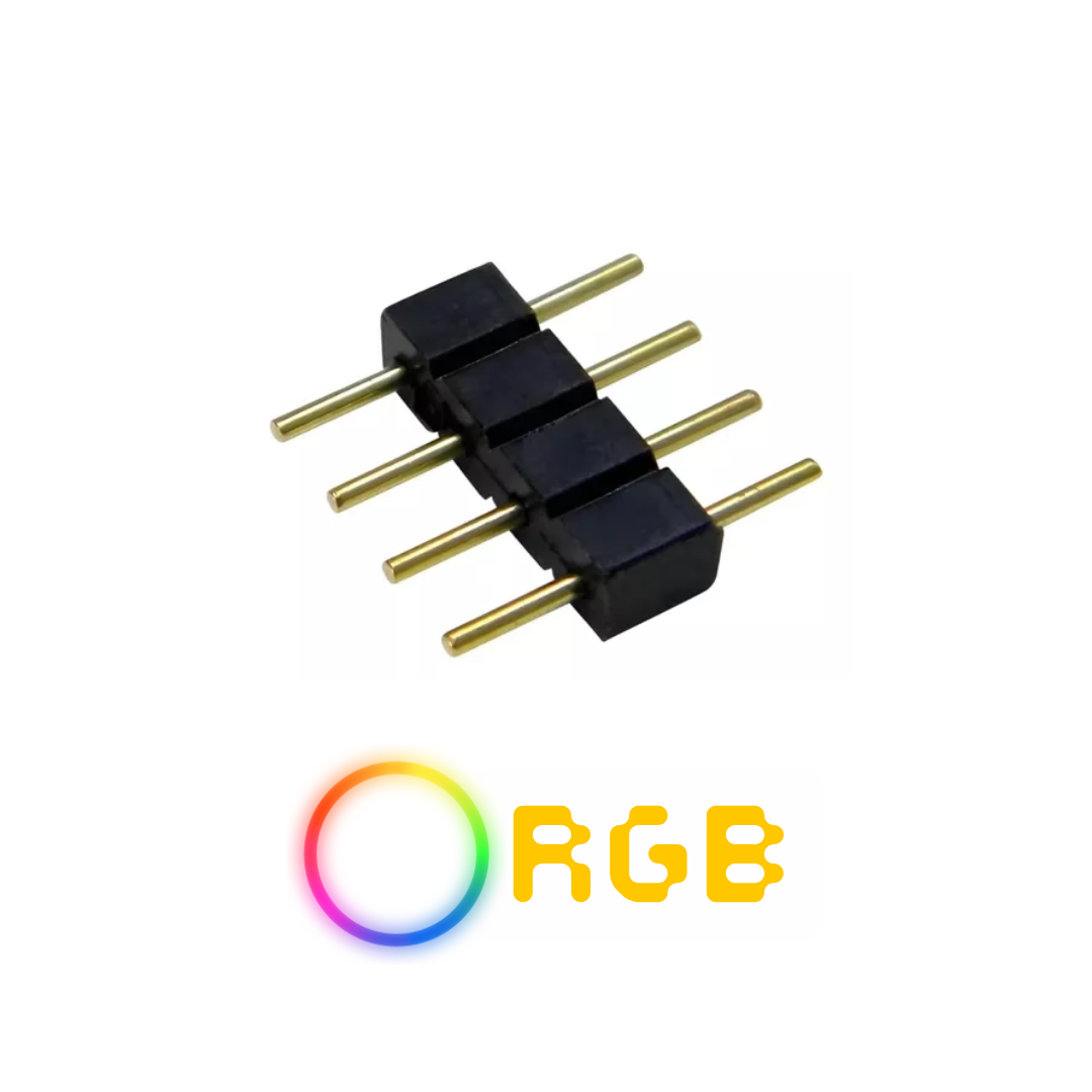 Conector 4 Pines para Tira Led RGB