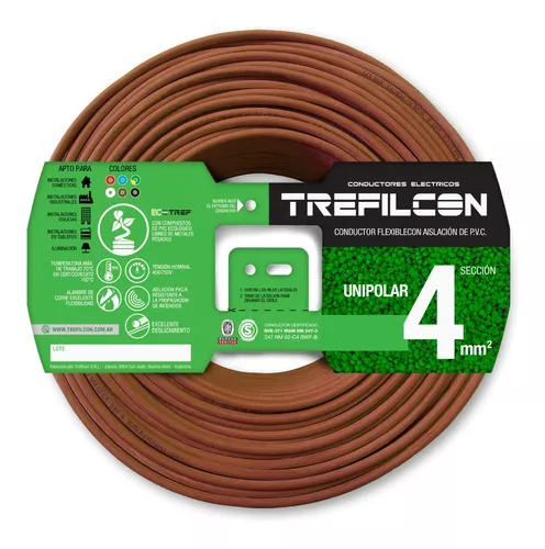 Cable Unipolar 4 mm por metro Trefilcon