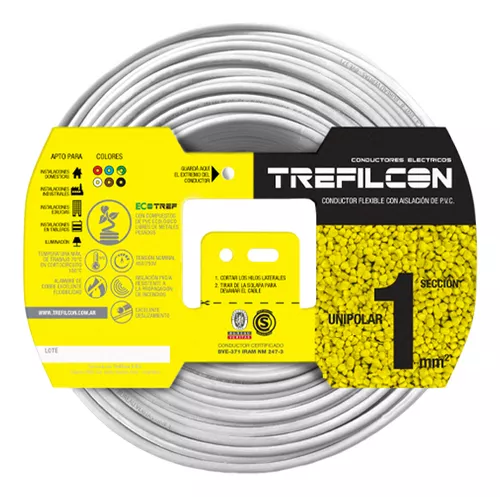 Cable Unipolar 1mm por metro Trefilcon