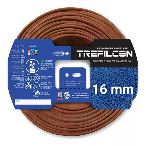 Cable Unipolar 16 mm por metro Trefilcon