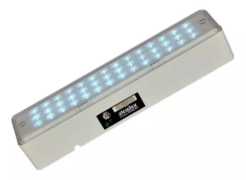 Atomlux luz de emergencia 2045 LED con batería de Litio recargable 220V blanca