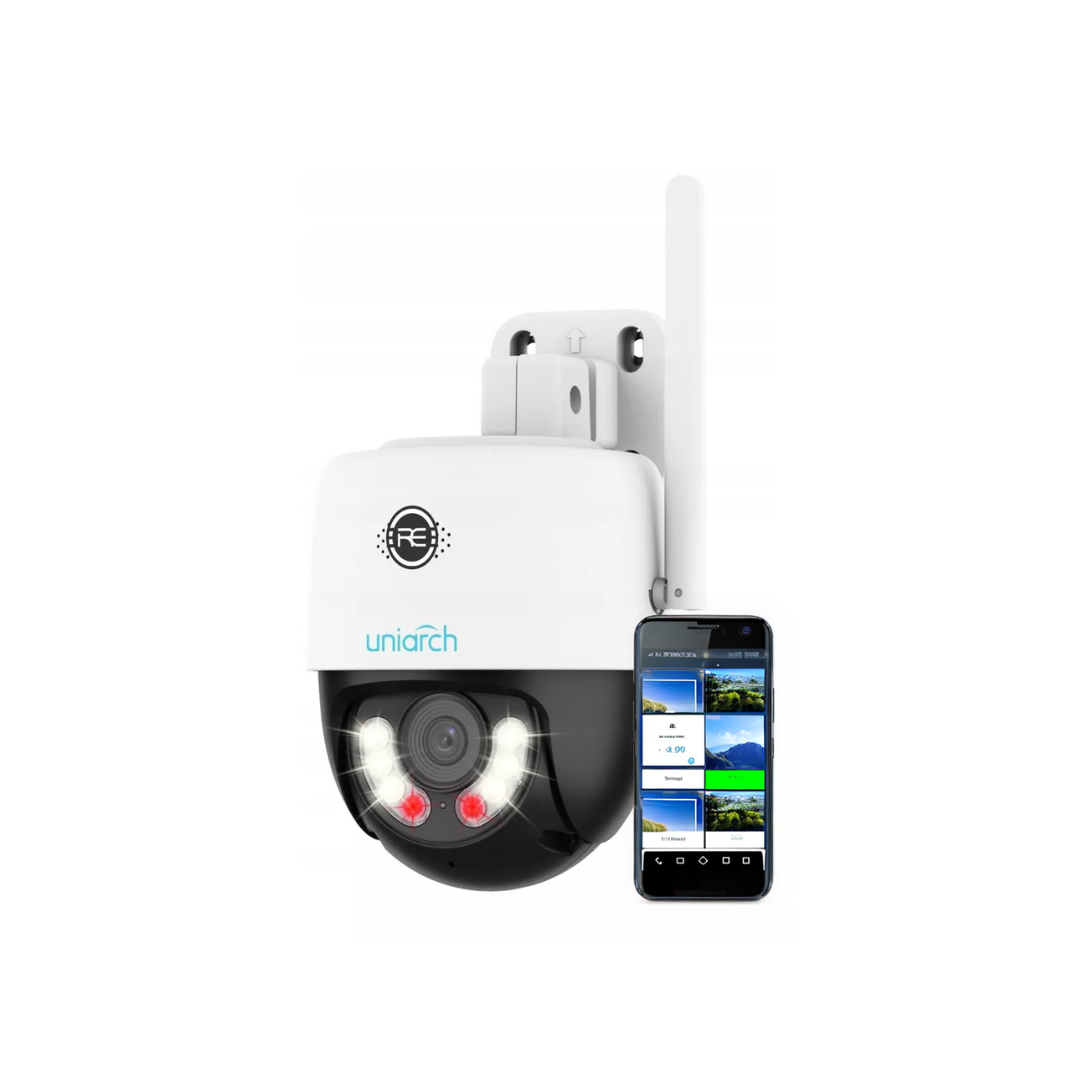 Camara Ip Wifi Uniarch 3mp Color Motorizada Exterior Audio