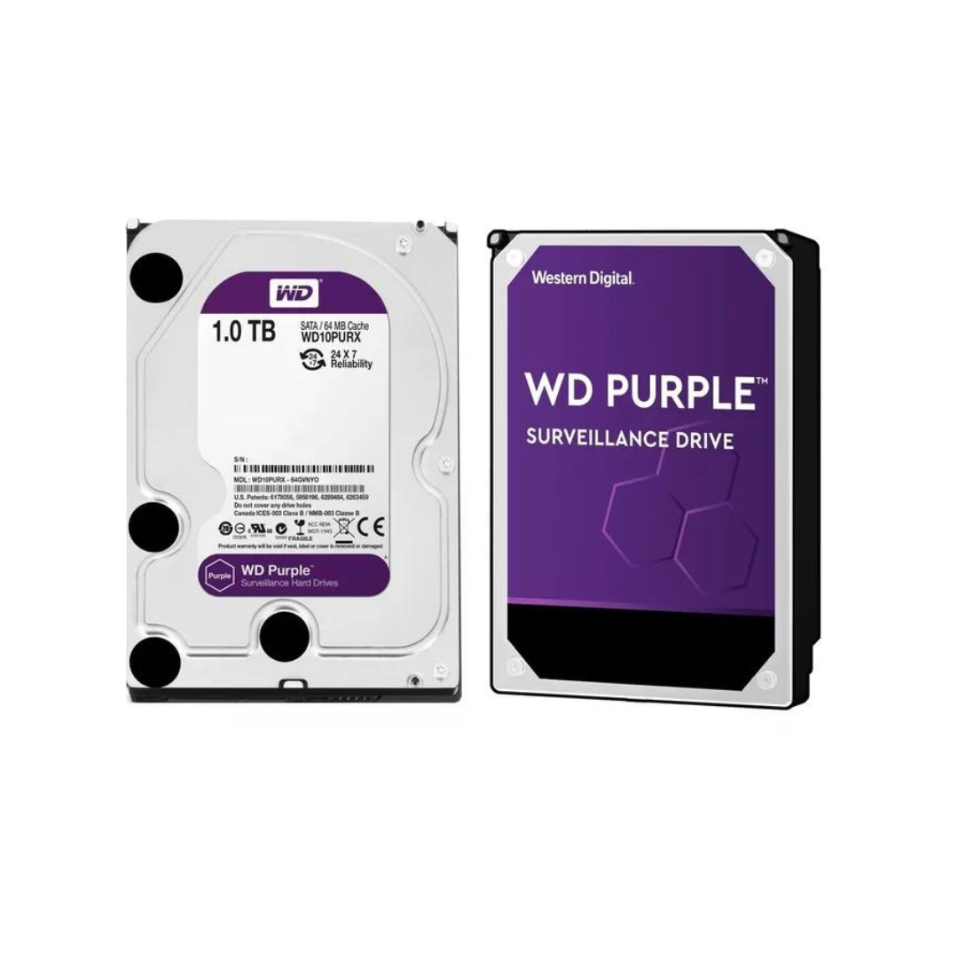 Disco 2TB HDD Para Camaras de Seguridad WD Purple