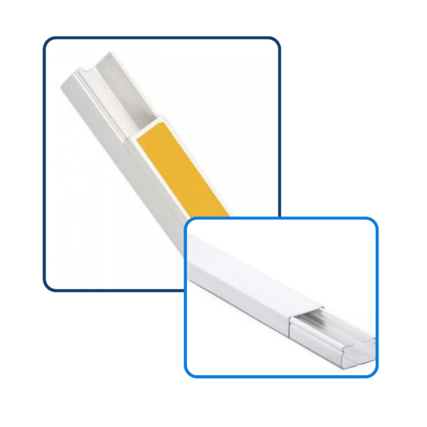 Cable Canal 20 x 10 Autoadhesivo por Tira
