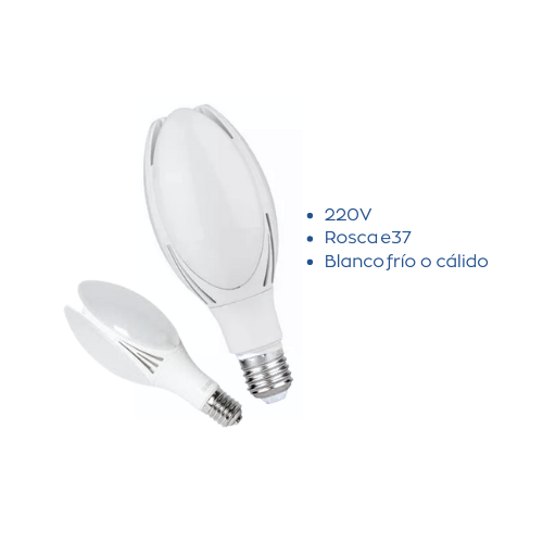 Lampara LED Magnolia Interelec 40w Rosca e37