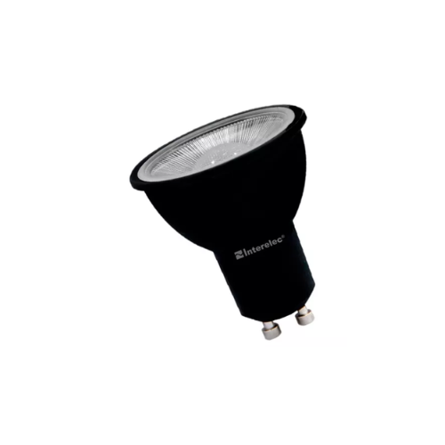 Lampara Dicroica Led 7w Gu10 Color Negro Interelec