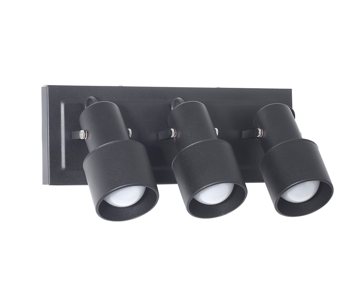 Aplique Spot 3 Luces Cabezales LANIN E27 LED Base Cuadrada San Lorenzo