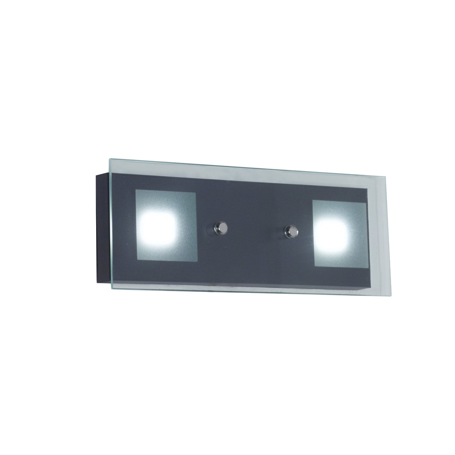 Aplique 2 Luces Lampara Batti | Acero Blanco o Cobre