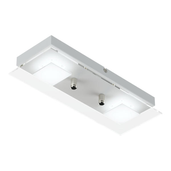 Aplique 2 Luces Lampara Batti | Acero Blanco o Cobre - Imagen 2