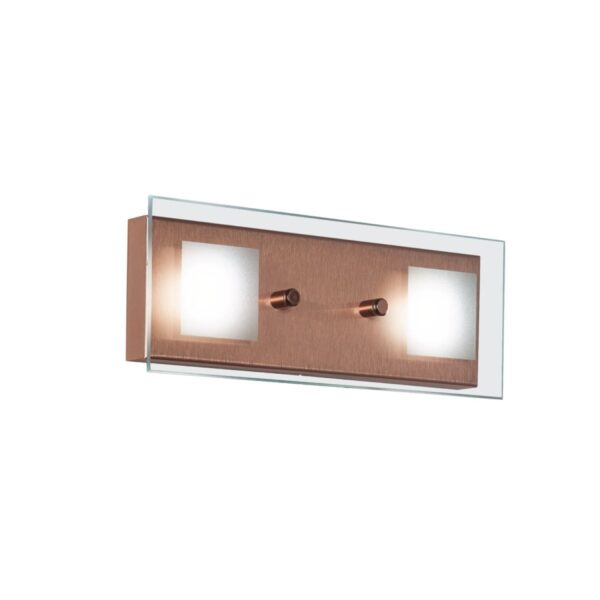 Aplique 2 Luces Lampara Batti | Acero Blanco o Cobre - Imagen 3