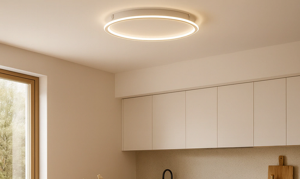 Aplique Plafon Led Redondo 65w Aplique Kathasy 40cm Calido 3000k