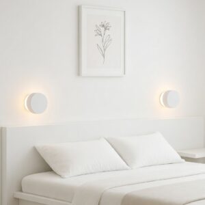 Aplique Led Capi Blanco Redondo Luz Indirecta 3w De Pared