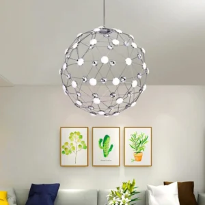 Lampara Colgante LUNA Esfera LED Moderno