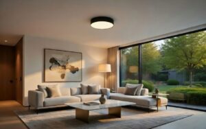 Aplique Plafon Led Circular City Negro 45w Moderno Calido Frio y Neutro