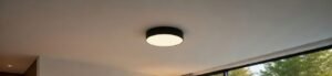 Aplique Plafon Led Circular City Negro 45w Moderno Calido Frio y Neutro