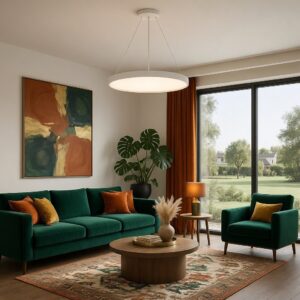 Colgante y Plafon Led Circular York 75w Moderno