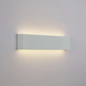 Aplique Exterior Bidireccional Momo 24w Luz Led Calida Estructura Blanco