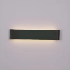 Aplique Exterior Bidireccional Momo 24w Luz Led Calida Estructura Negro
