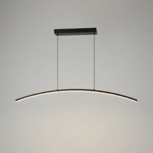 Lámpara Colgante LED Curva Leo de Candil, 30W y Luz Cálida Negra - CANDIL