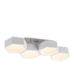 Plafon Led Panal 4 Luces High 25w Blanco Deco Moderno Blanco – CANDIL
