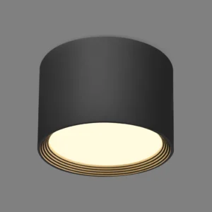 Plafón LED Prisma Negro 12cm 20W IP44 Luz Dinámica