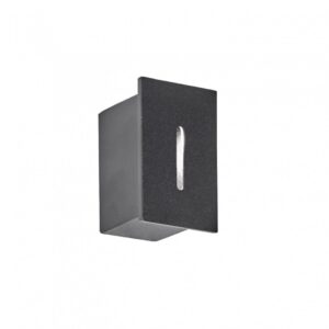 Embutido de Pared Yukon 3W Negro 3000K - LEUK