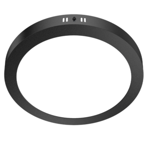 Panel Plafón Led Redondo De Aplicar 24W 6000K Negro
