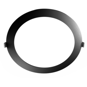 Panel Plafón Led Redondo De Embutir 12W 6000K Negro