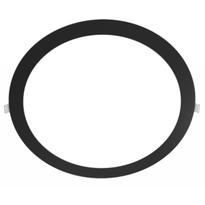 Panel Plafón Led Redondo De Embutir 24W 6000K Negro