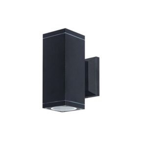 Luminaria Exterior Dion Alu/Vi GU10x2 Negro - LEUK