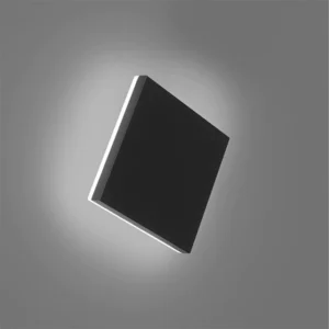 Tetra Aplique Exterior de Pared Negro 12W - LEUK