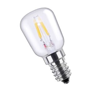 Lámpara Led Filamento Transparente Pera (ST28) 2W E14 Luz Cálida
