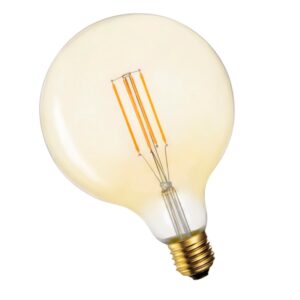 Lámpara Led Filamento Globo G125 7W E27 Golden Vintage Decorativa